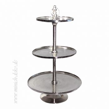 Etagere Antik-silber 90cm Hoch für Sektempfang oder Candy Bar, Vermietung